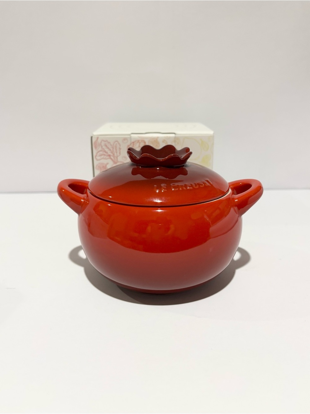 Le Creuset Red Mini Cocotte with Decorative Lid